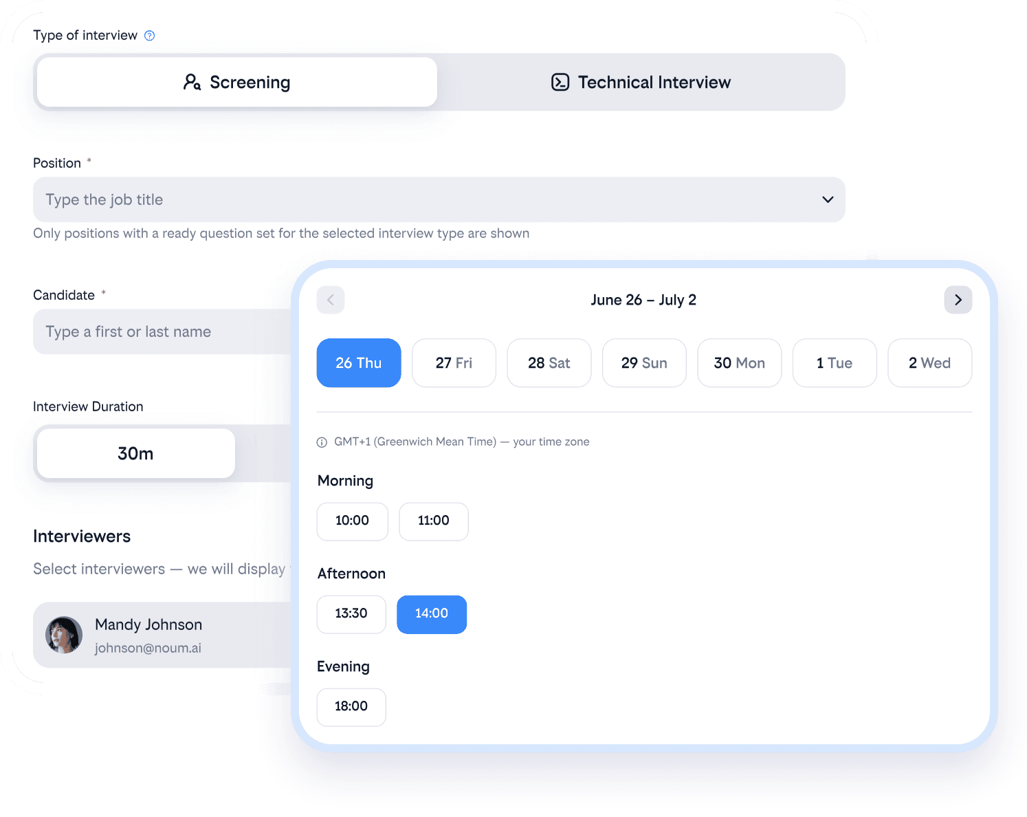 Interview Scheduling